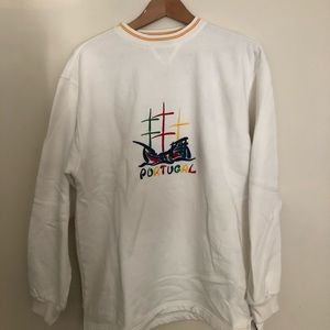 Vintage Portugal Embroidered Crewneck